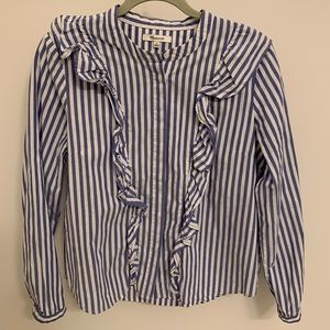 Madewell Collar-Less Blouse